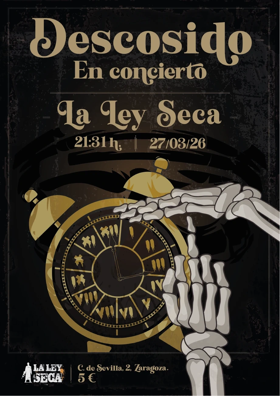Cartel Descosido en concierto.